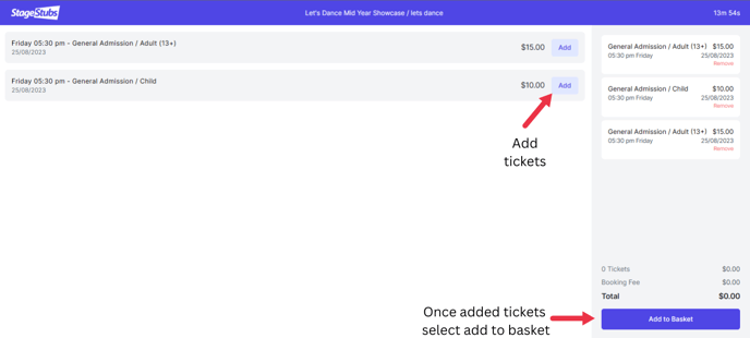 select tickets